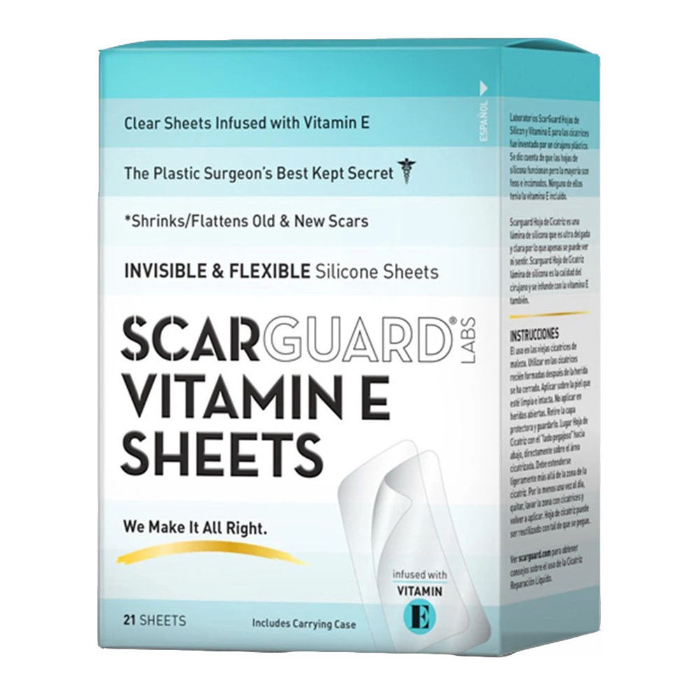 ScarGuard Scarsheet Nearly Invisible Silicone Scar Sheets, 21 Ea